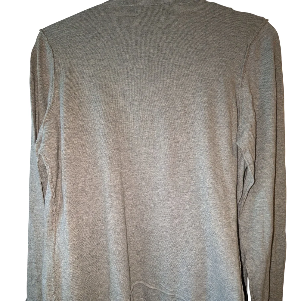 TALBOTS WOMEN'S HEATHER GRAY DRAPED CARDIGAN SIZE XL - Picture 7 of 8